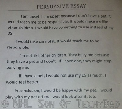 5 paragraph persuasive essay on uniforms