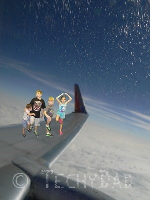 Kids On An Airplane Wing Kids On An Airplane Wing