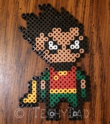 Red Robin 6” Perler Bead Figure