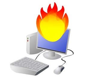 computer-on-fire